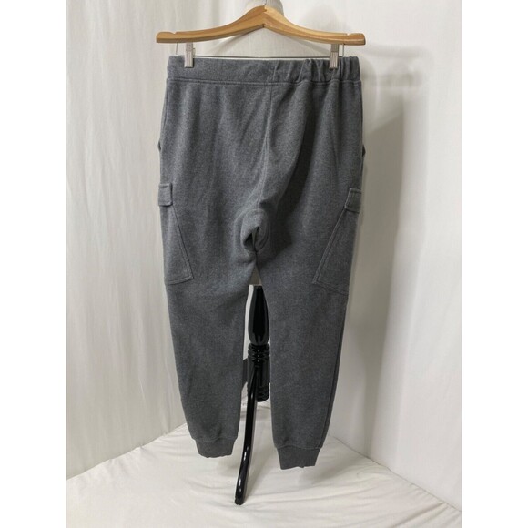 Mens Small Jogger Sweatpants Original Use Grey Drawstring Cargo - Picture 7 of 14